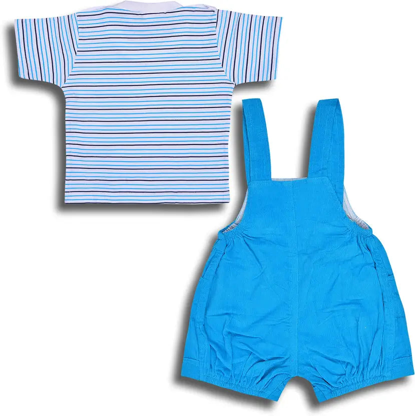 Baby Boys Casual T-shirt Dungaree hdr2006blu