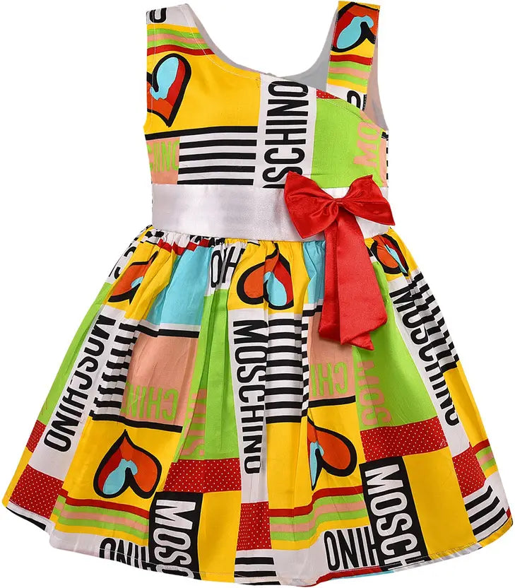 Girls Midi/Knee Length Casual Dress ctn399rd