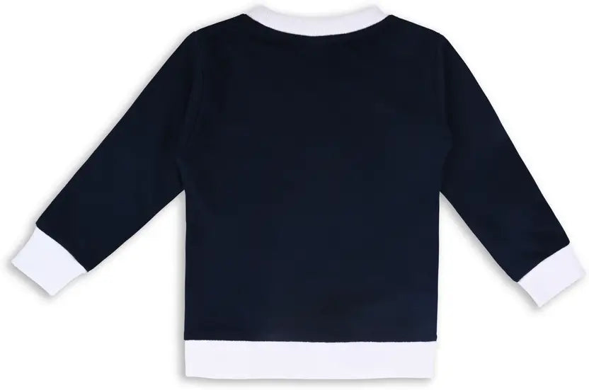 Boys Typography, Printed Cotton Blend Regular T Shirt T309nb