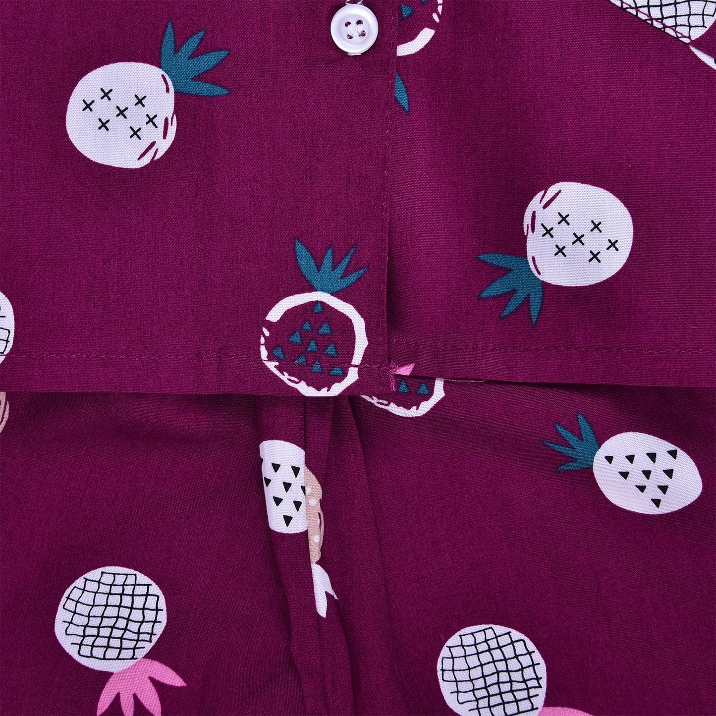 Unisex Printed Top and Bottom Pyjamas Night Dress
