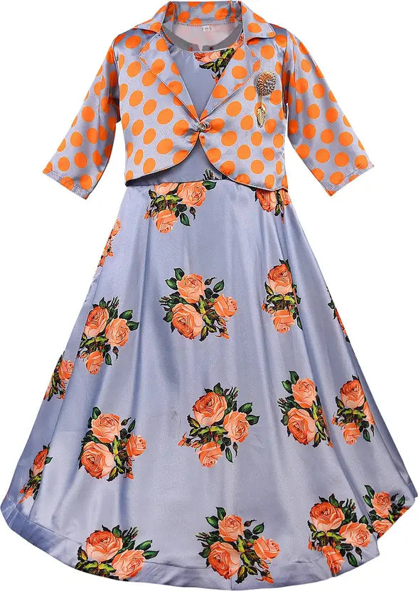 Girls Maxi/Full Length Casual Dress LF174y