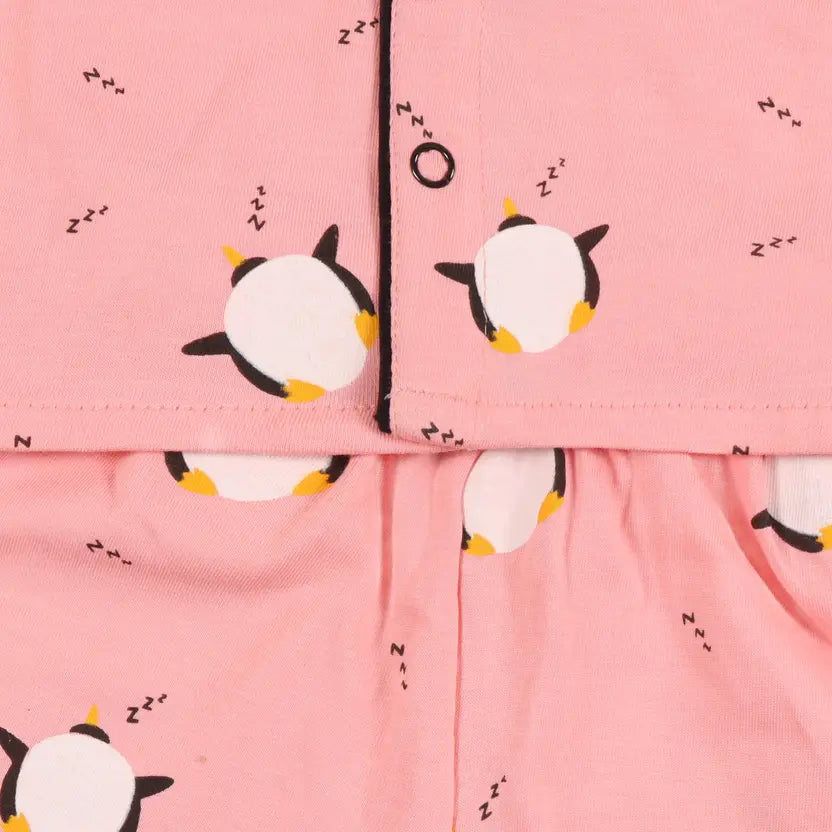 Girls Printed Cotton Blend Kids Nightwear ndp70tmt