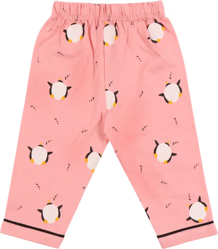 Girls Printed Cotton Blend Kids Nightwear ndp70tmt