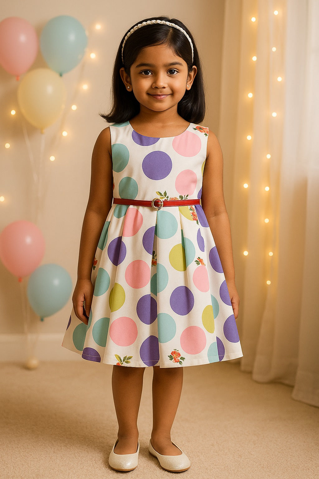 Wish Karo kids Partywear Dress Frock (stn707ppl)