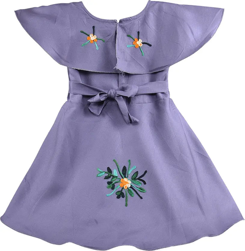 Girls Midi/Knee Length Casual Dress csl579gry