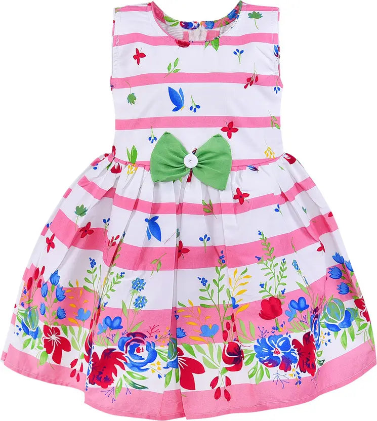 Baby Girls Midi/Knee Length Casual Dress ctn570bpnk