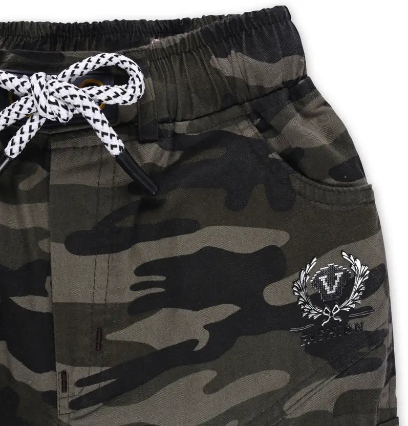 Boys Jogger Fit Mid Rise Dark Green Jeans js54cfe