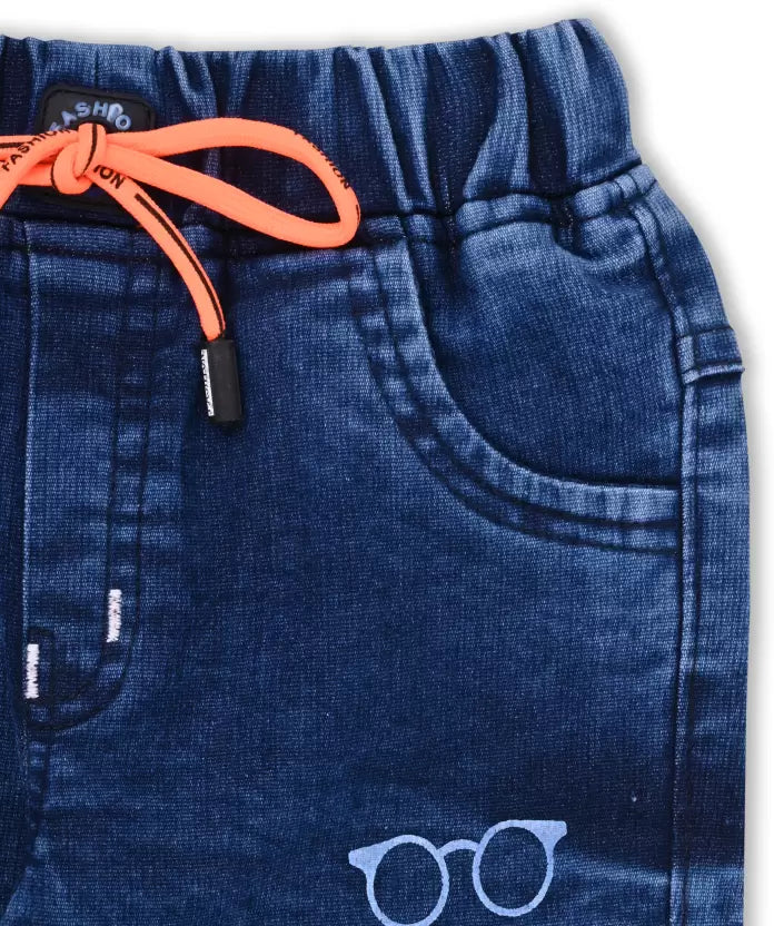 Boys Printed Mid-Rise Jeans js550rg