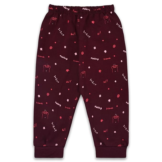 Unisex Printed Top and Bottom Pyjamas Night Dress btef716