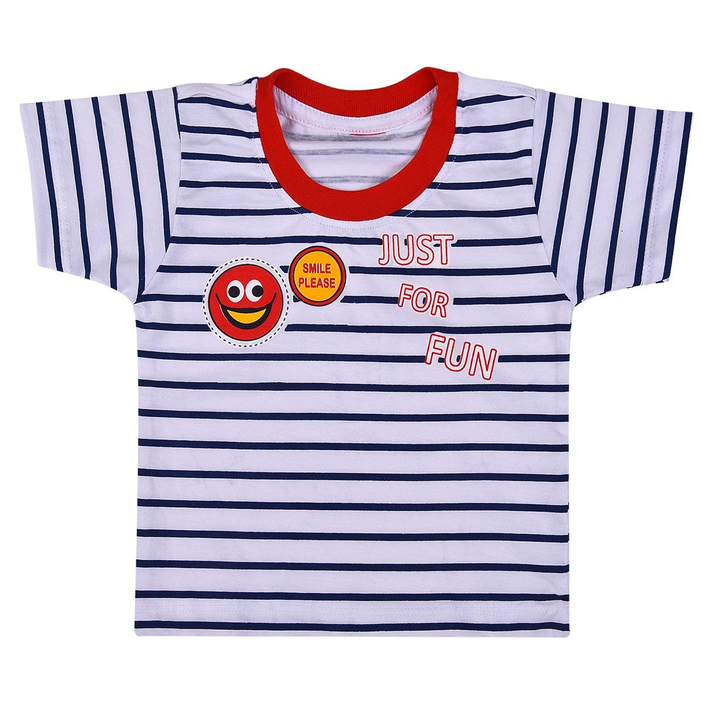 Boys Striped Denim Dungaree Set