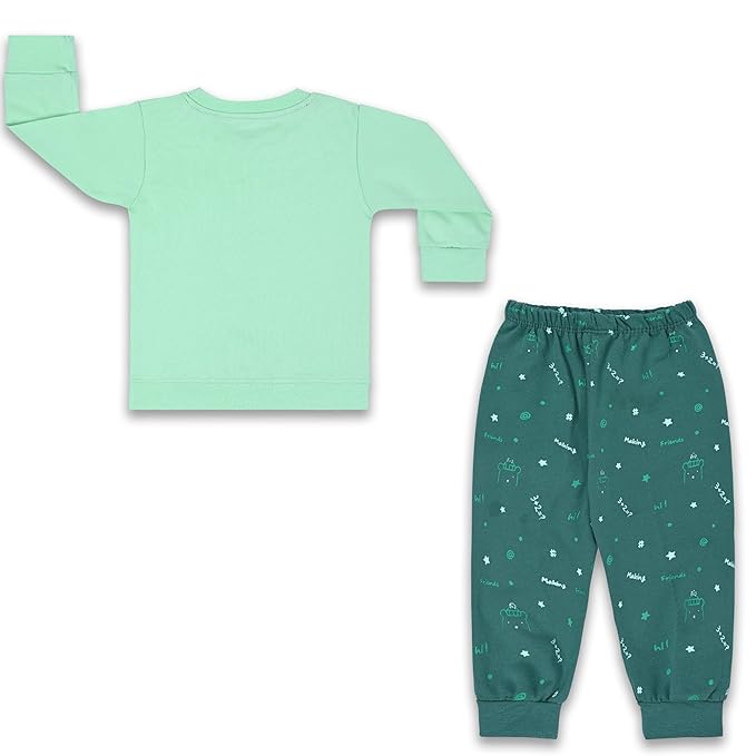 Unisex Printed Top and Bottom Pyjamas Night Dress btef716