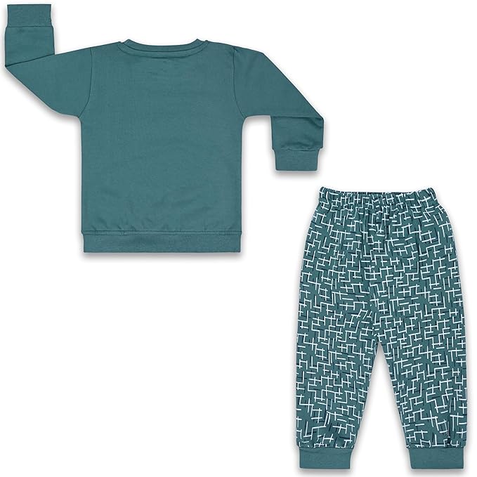 Unisex Printed Top and Bottom Pyjamas Night Dress btef716