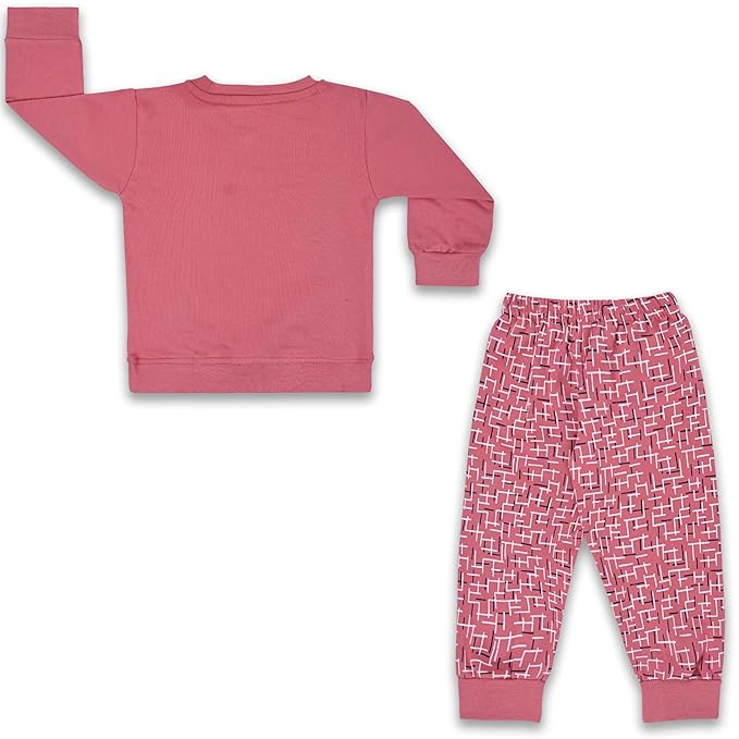 Unisex Printed Top and Bottom Pyjamas Night Dress btef716