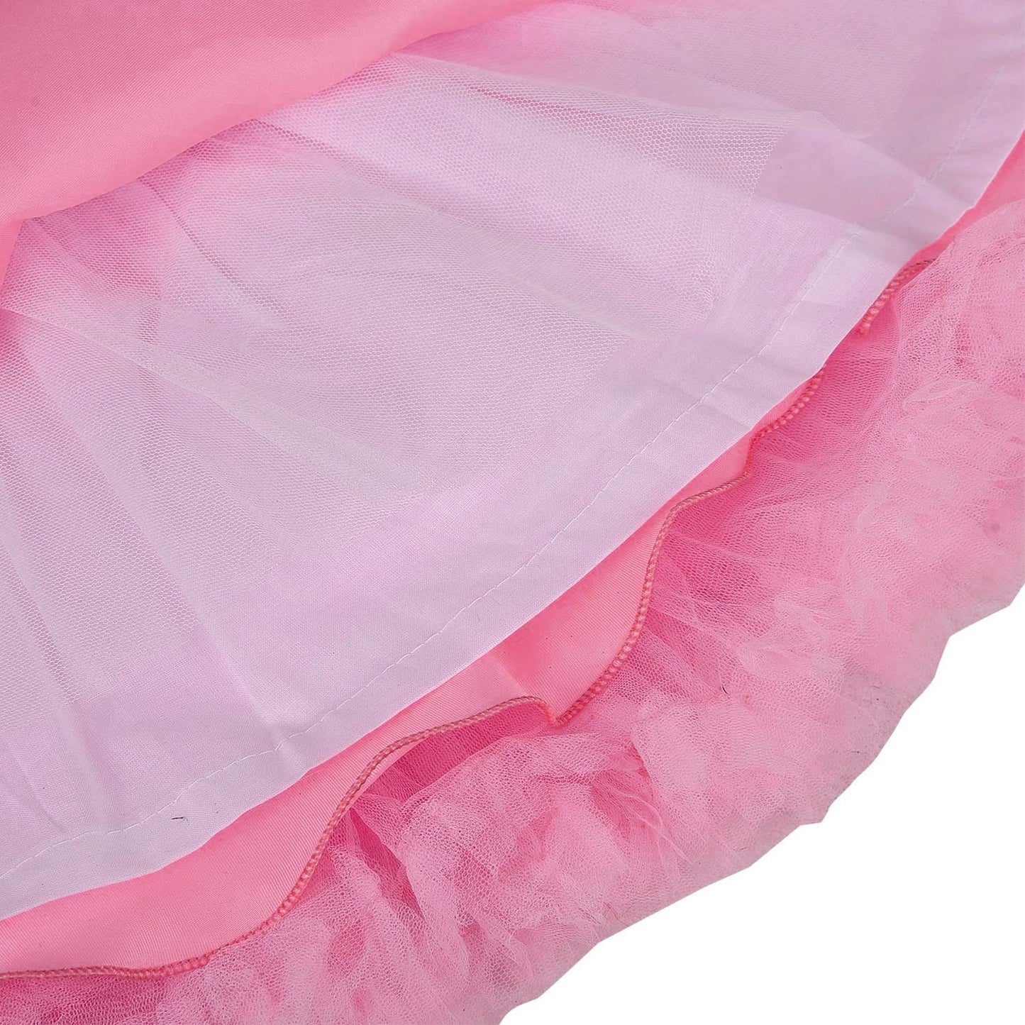 Girls Shimmery Floral Flared Net Party Dress