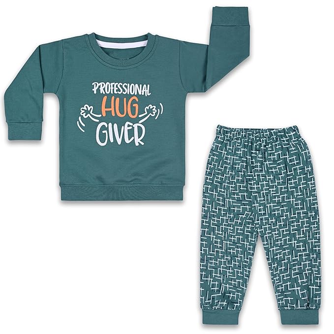 Unisex Printed Top and Bottom Pyjamas Night Dress btef716