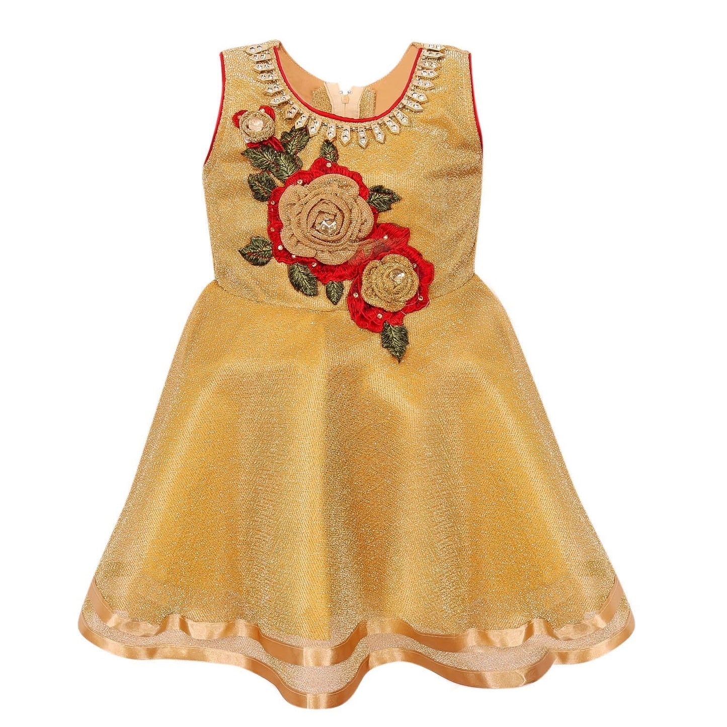 Baby Girls Party Wear Frock Dress fe2433bge - Wish Karo Dresses