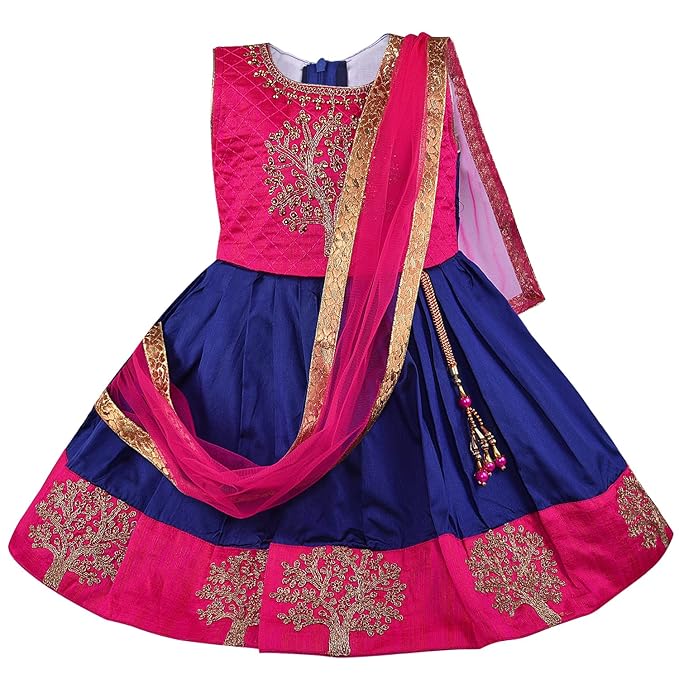 Girls Embroidered Ethnic Half saree dress Fe3133