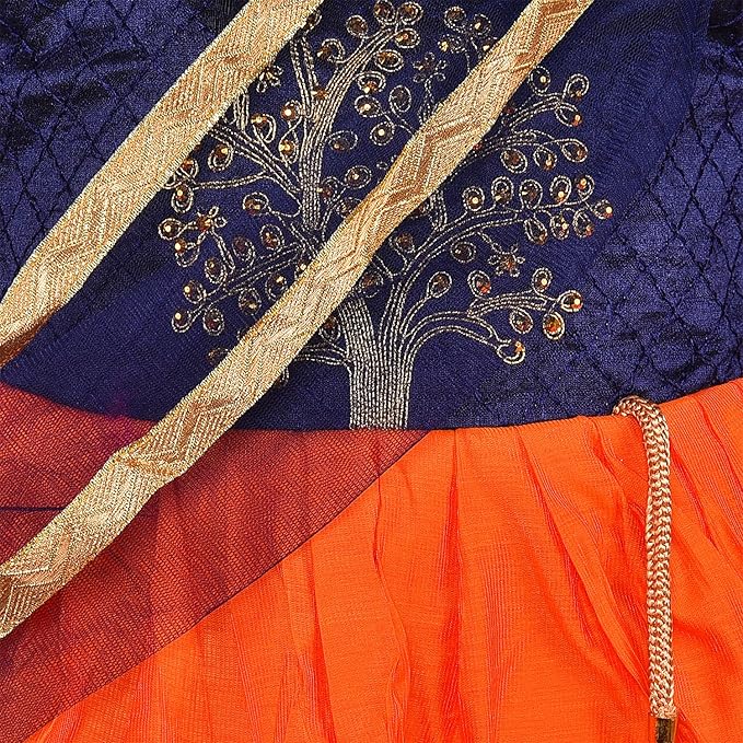 Girls Embroidered Ethnic Half saree dress Fe3133