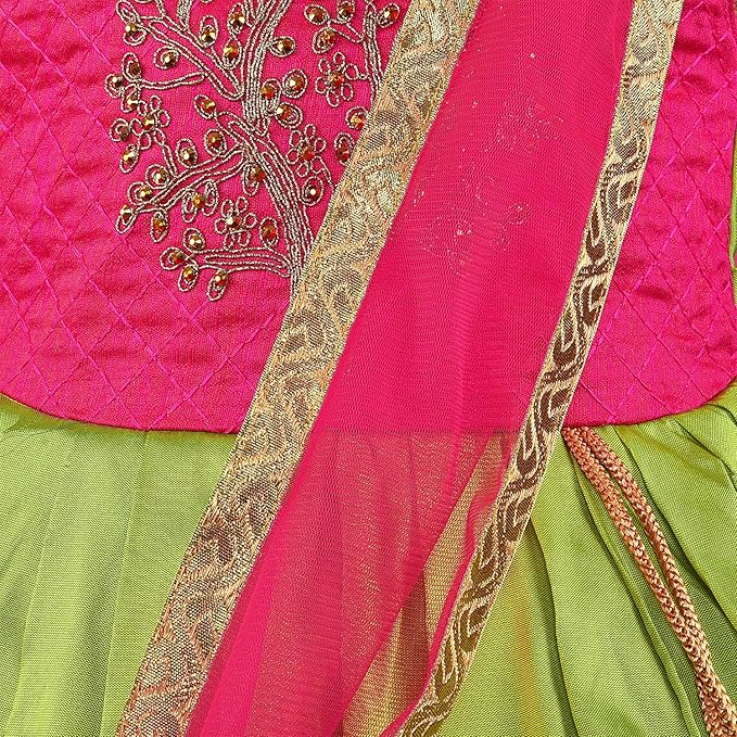 Girls Embroidered Ethnic Half saree dress Fe3133