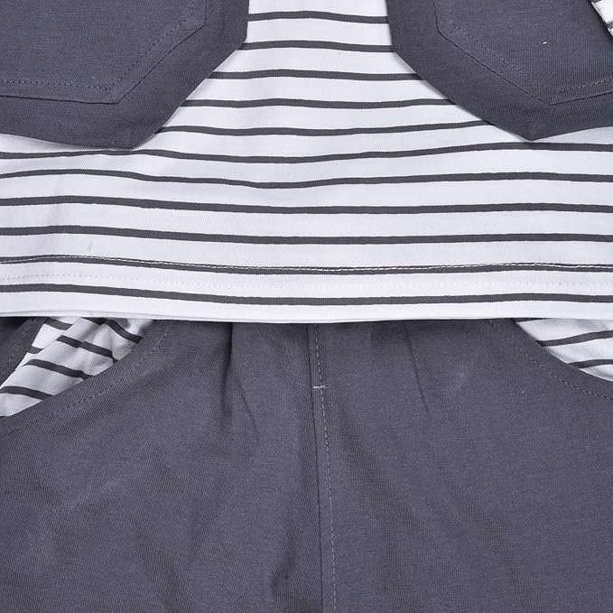 Cotton Clothing Set for Baby Boys hfs611gry
