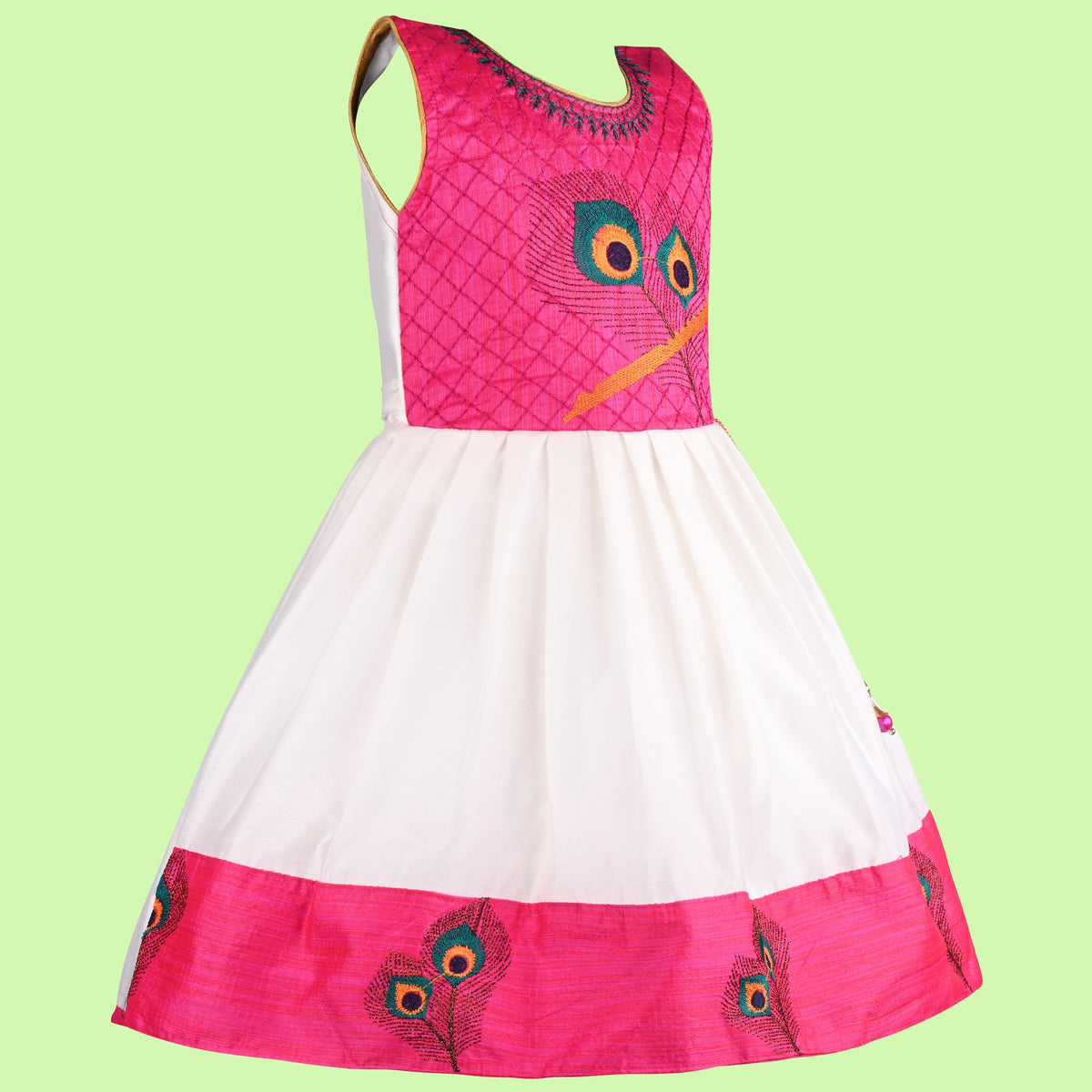 Buy Premium Onam Dress for Baby Girl Online | Girls Onam kasavu dress