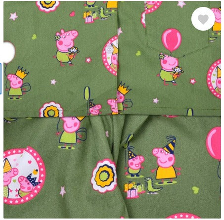 Baby Boys & Baby Girls Printed Cotton Blend Kids Nightwear Nd57grn