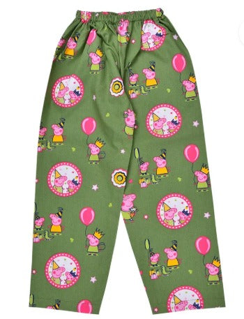 Baby Boys & Baby Girls Printed Cotton Blend Kids Nightwear Nd57grn