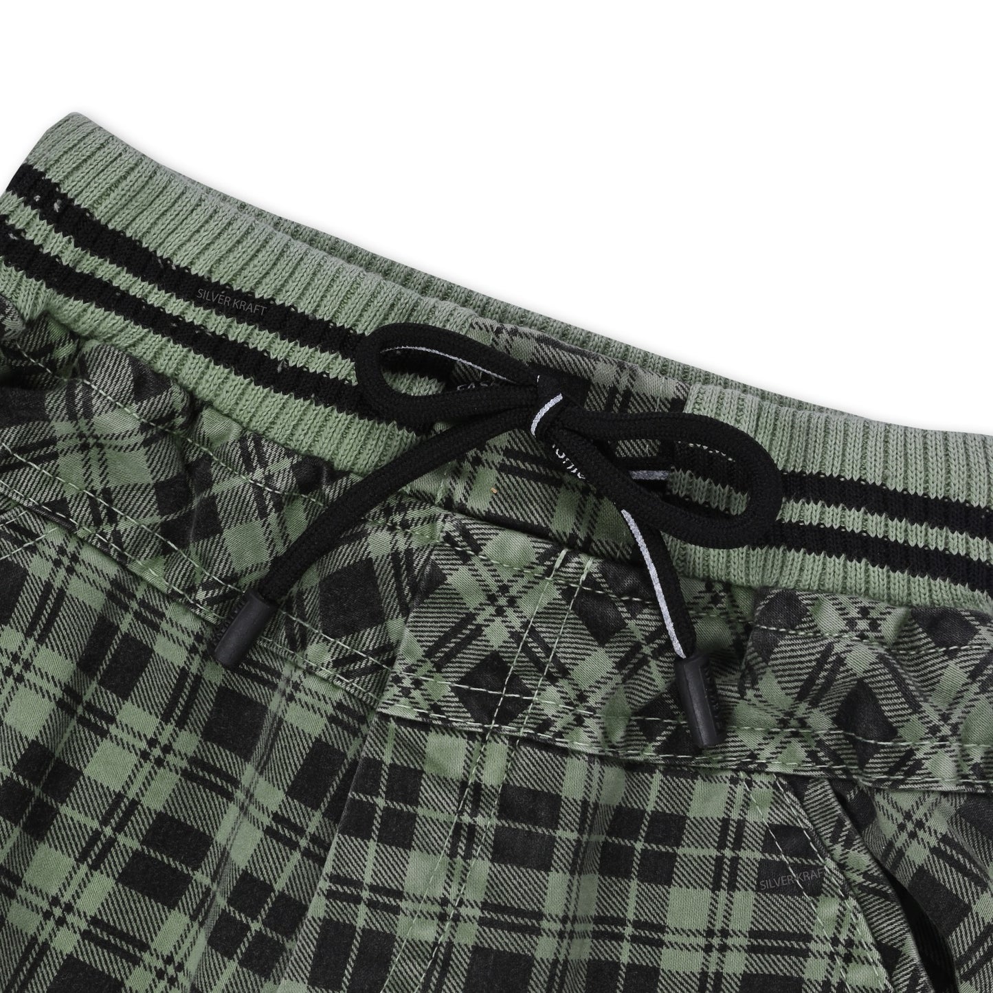 Short For Boys Casual Checkered Cotton Blend js68