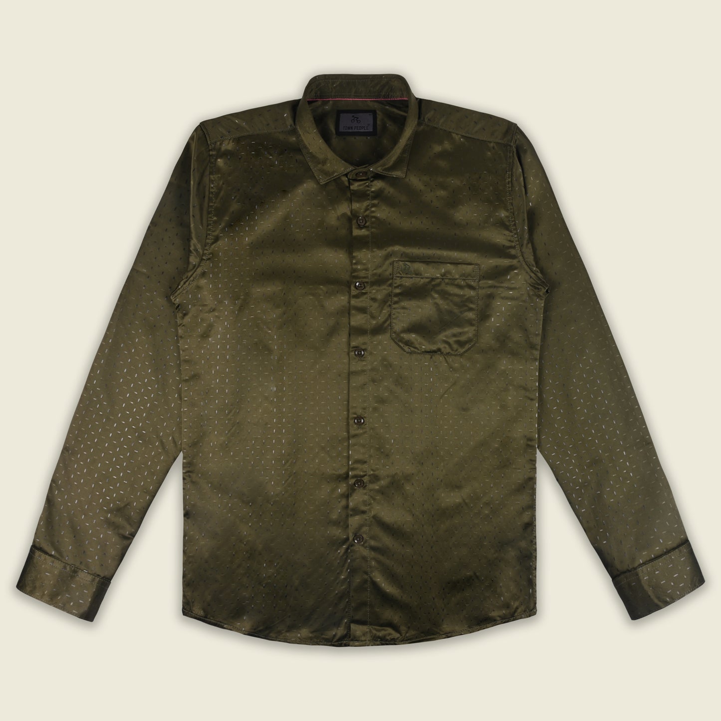 Men’s Printed Cotton Blend Shirt with Full Sleeves