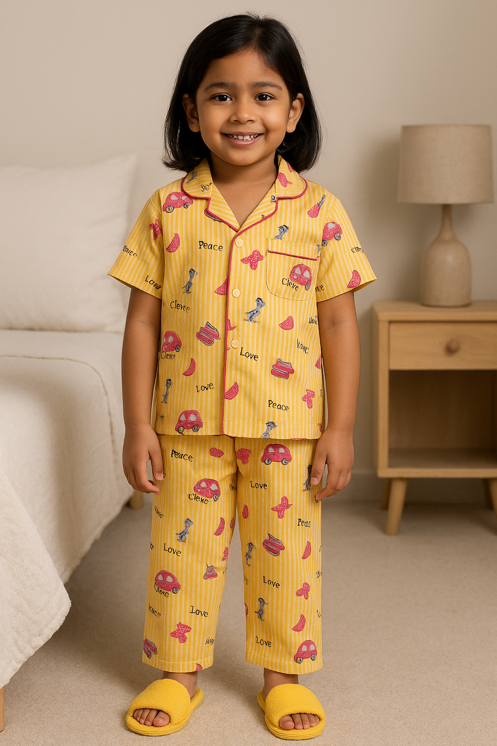 Girls Printed Cotton Blend Kids Nightwear ND44ynw