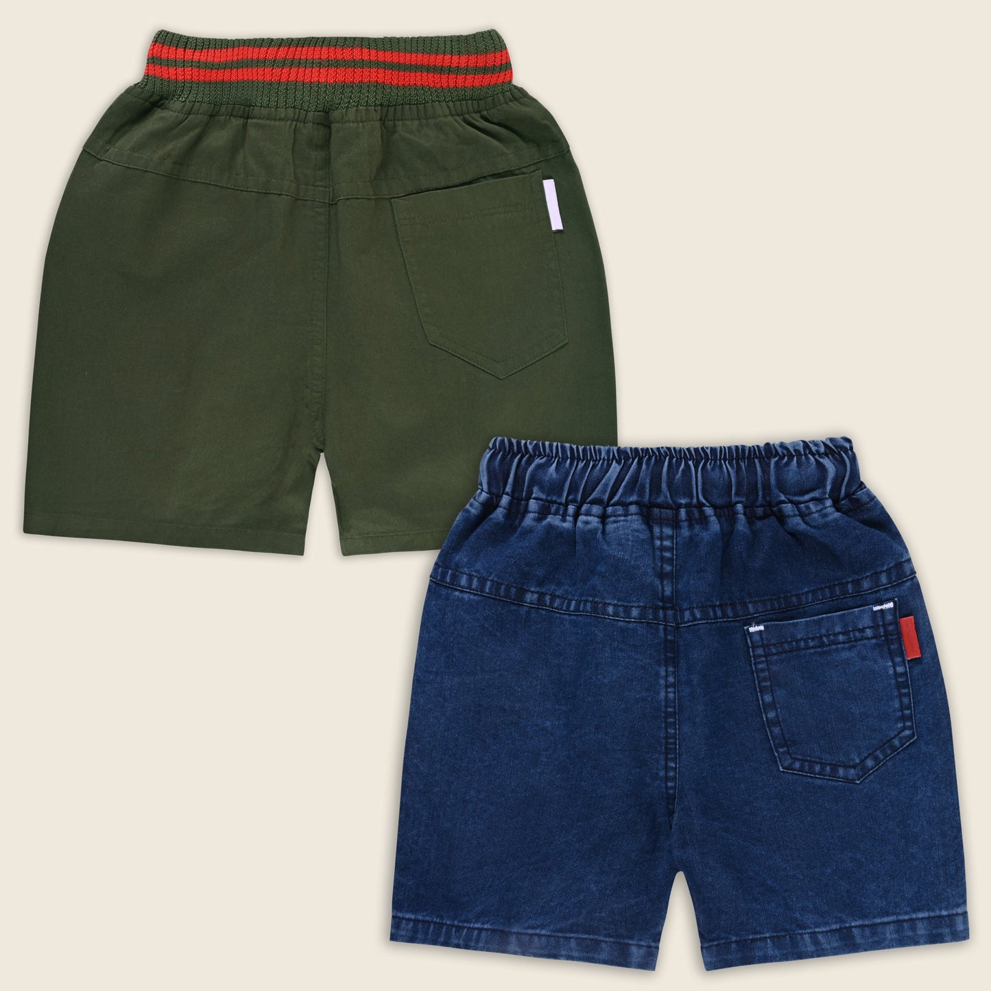 Boys Cotton Denim Summer Shorts Combo