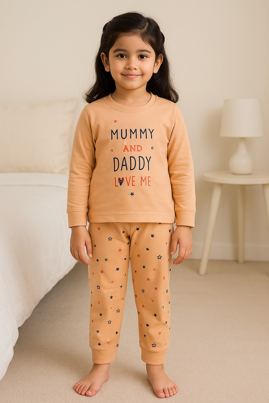 Unisex Printed Top and Bottom Pyjamas Night Dress btef716