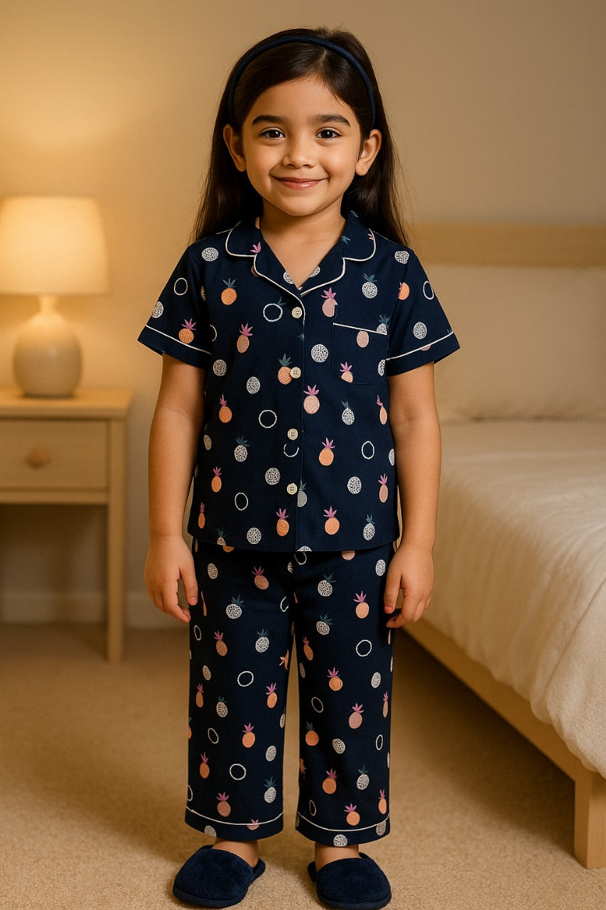 Unisex Printed Top and Bottom Pyjamas Night Dress