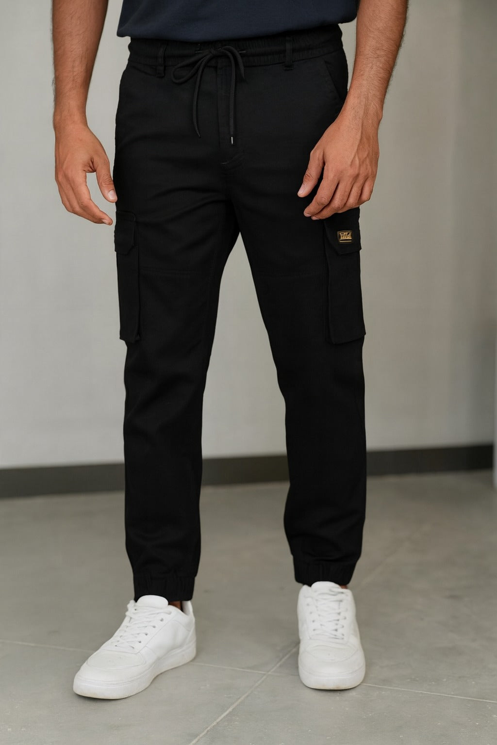 Men’s Cotton Cargo Pants | Comfortable Casual Wear with Multi Utility Pockets | Elastic Waist & Cuffed Jogger Fit