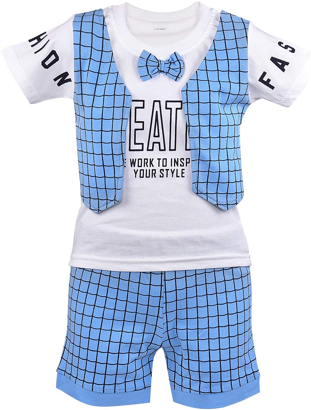 Unisex Clothing Sets for Boys & Baby Girls-(bt18blu)