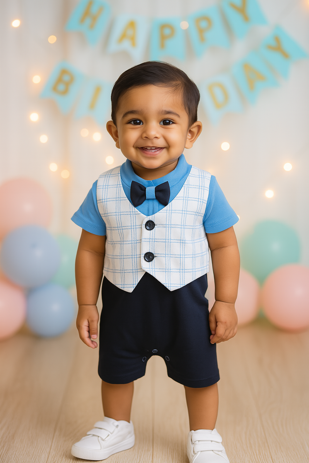 Wish Karo Baby Boys Rompers-(bt508blu) - Wish Karo