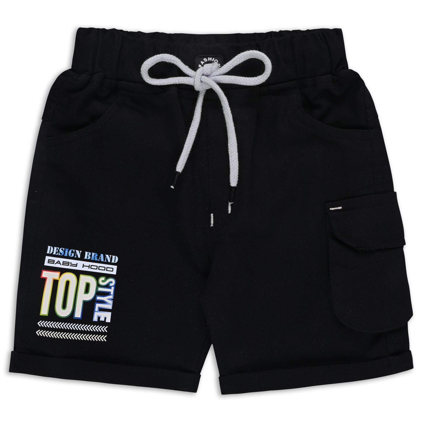 Boys Printed Cotton T-shirt and Shorts Casual Set btp840