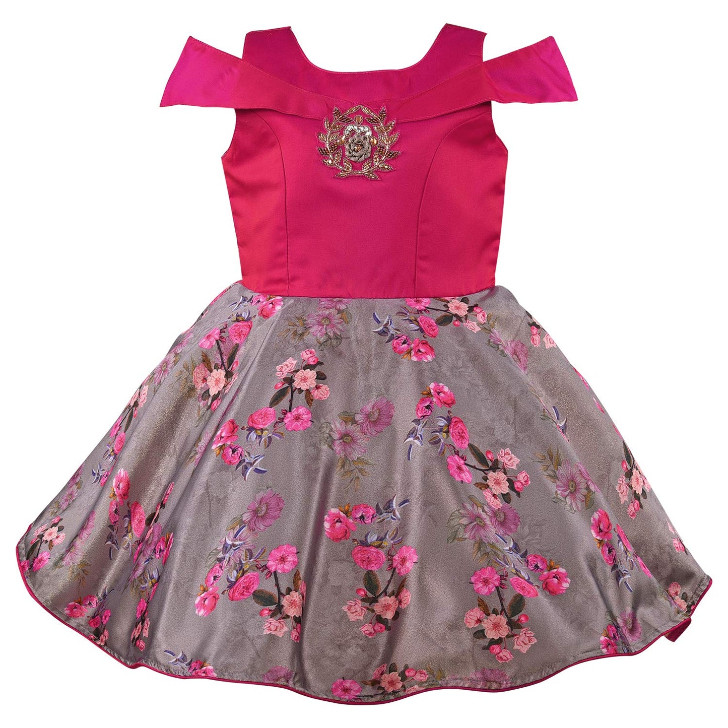 Baby Girls Party Wear Frock Birthday Dress For Girls bxa241pnk - Party Wear - frocks Party Wear - baby dress