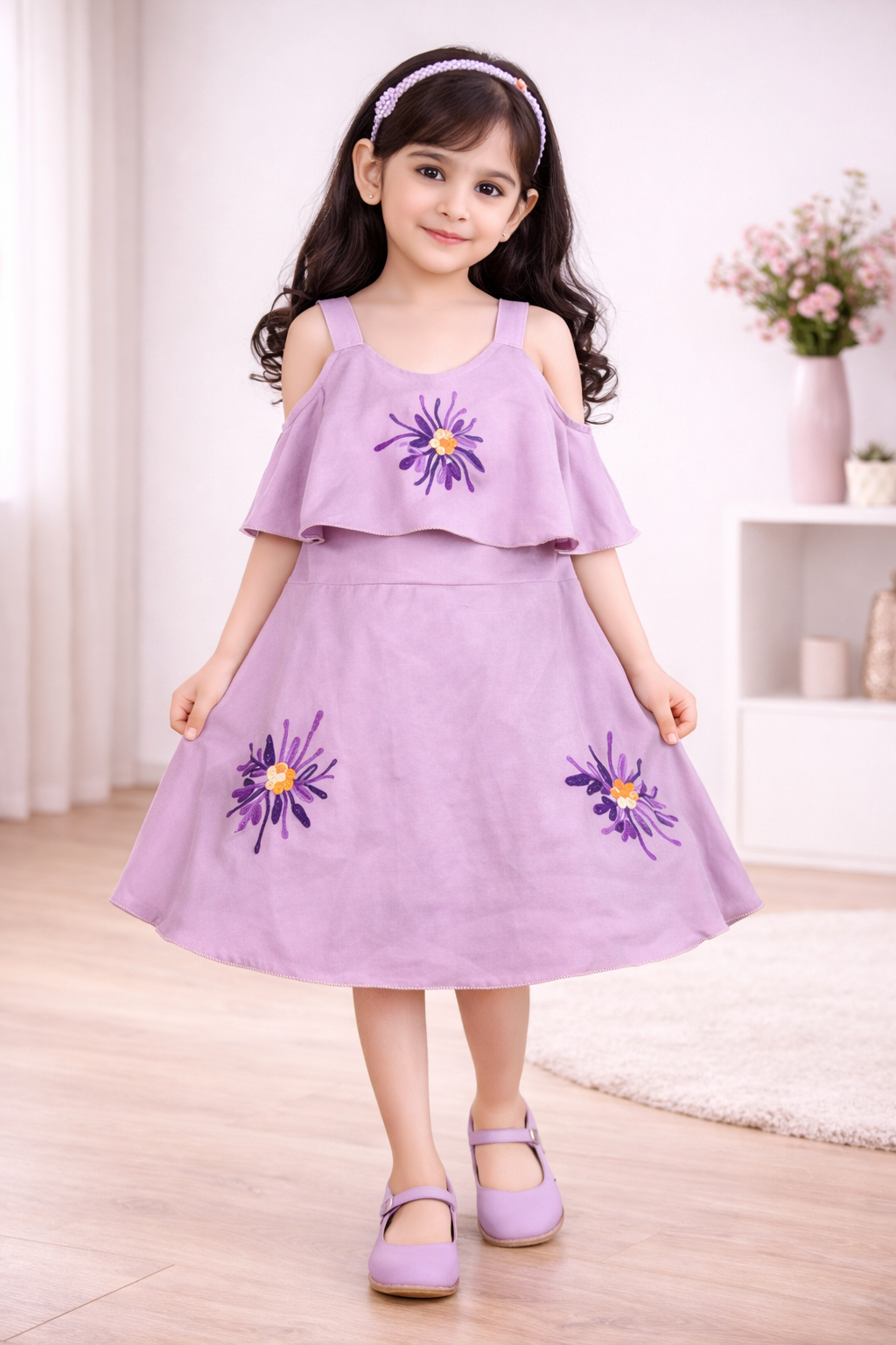 Baby Girls Midi/Knee Length Casual Dress