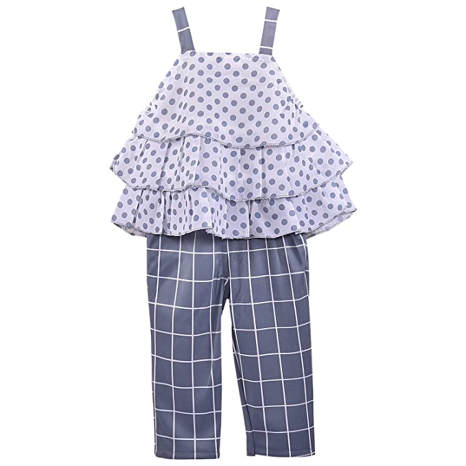 Wish Karo Baby Girls Top and Pant Dress For Girls-(csl288gry) - Wish Karo - photo 2
