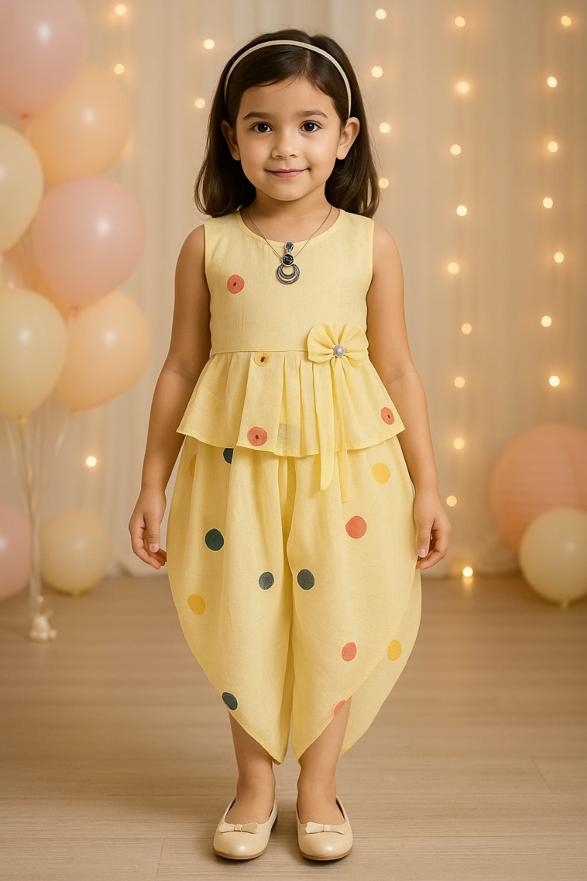 Girls Top and Dhoti Pant Dress Csl303y