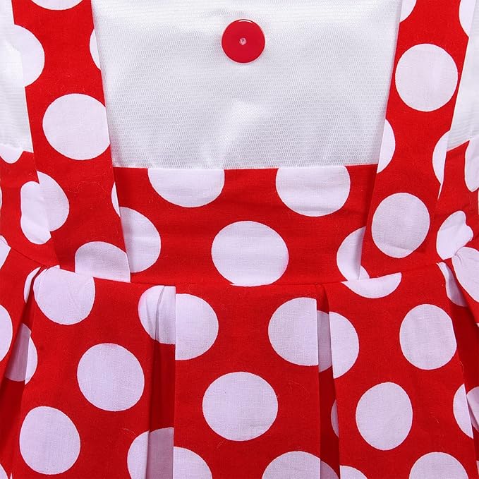 Girls Polka Dot Cotton Sleeveless Dress ctn506