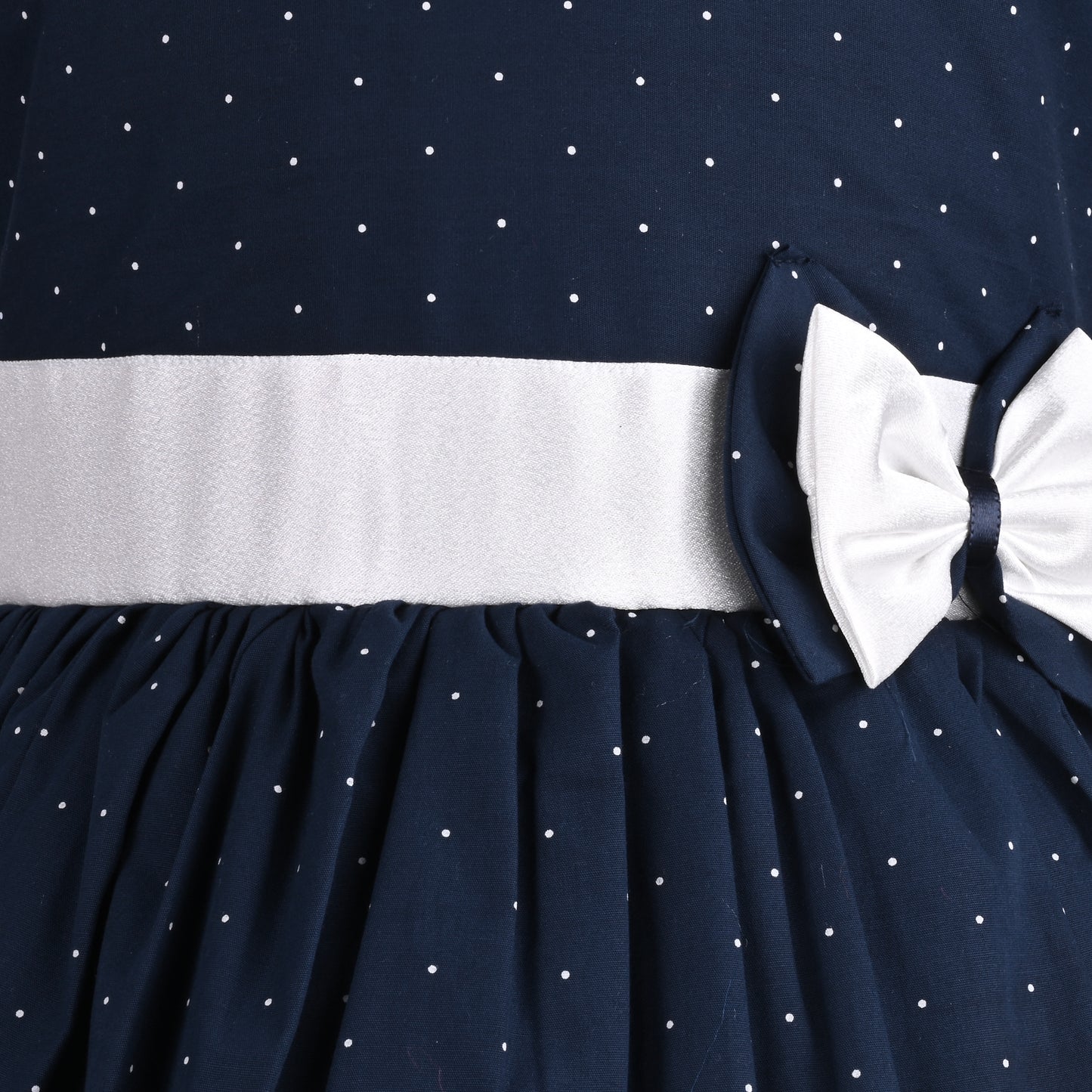 Girls Polka Print Cotton Summer Dress