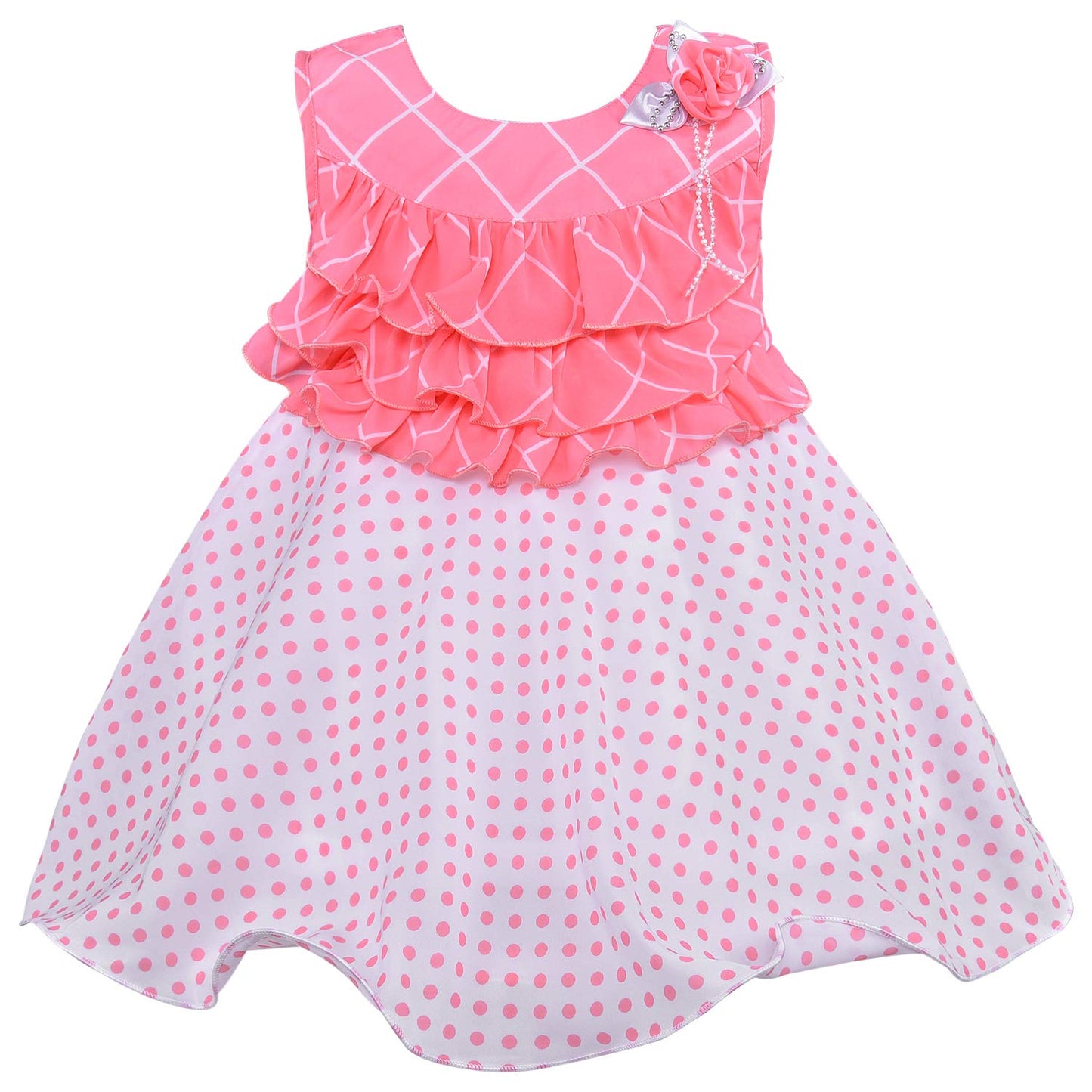 Baby Girls Dress Frock-fe2813pch - Party Wear - frocks Party Wear - baby dress