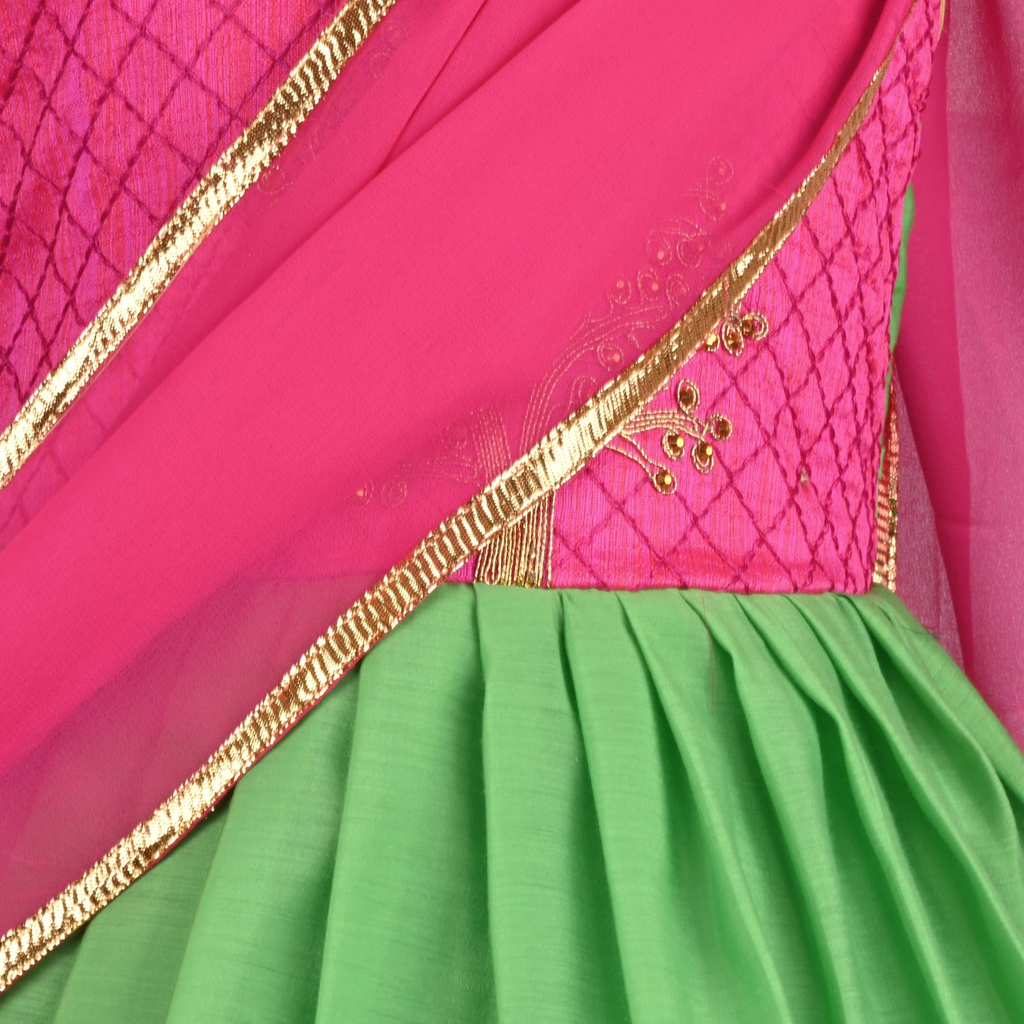 Girls Embroidered Ethnic Half saree dress Fe3133