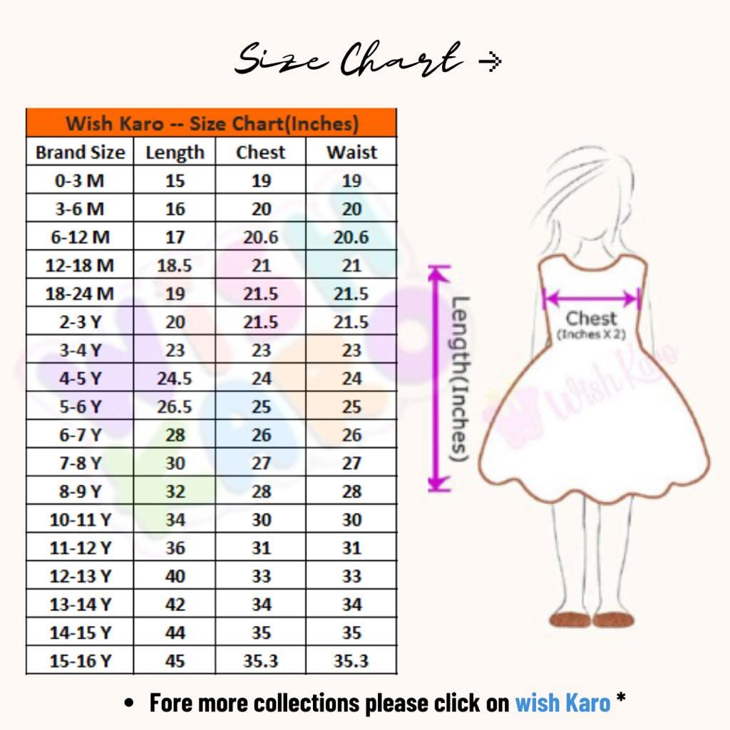 Girls Knee Length Frock Dress(fre1005bpnk)
