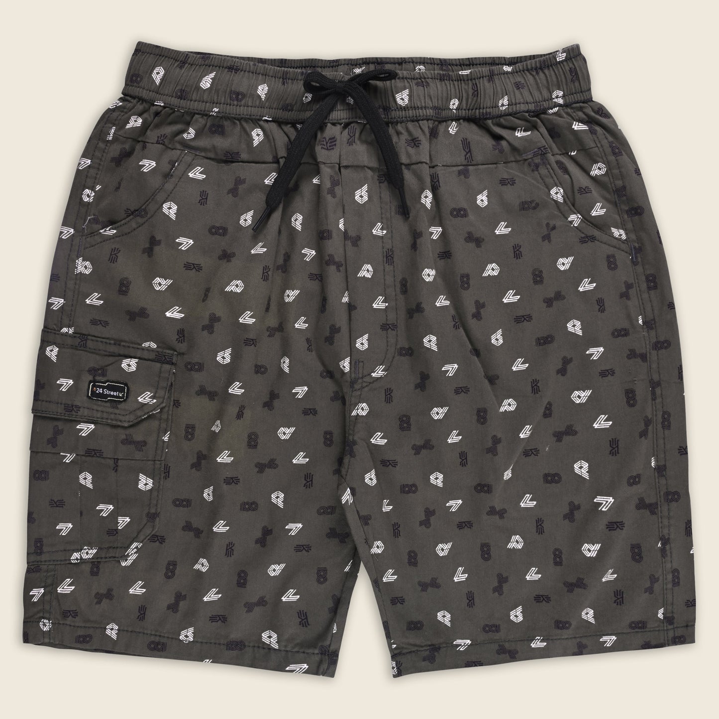 Boys Cotton Cargo Summer Printed Shorts