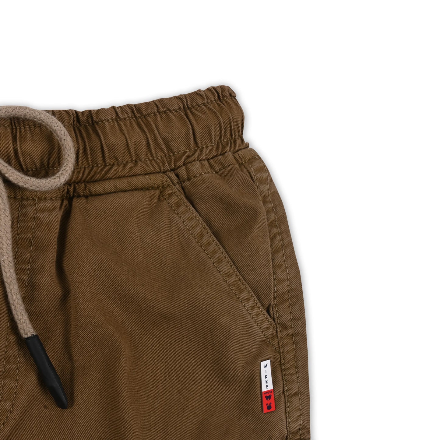 Boys Cotton Denim Cargo Shorts with Drawstring Waist shrt016