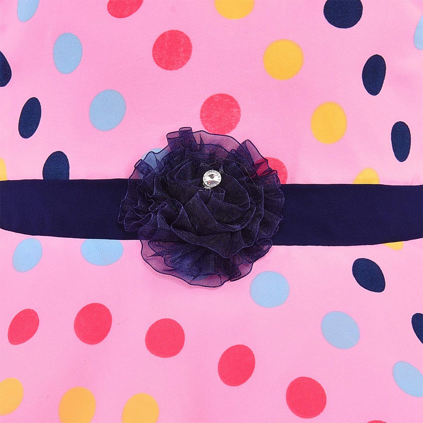 kids Partywear Dress Frock (stn759bpnk)