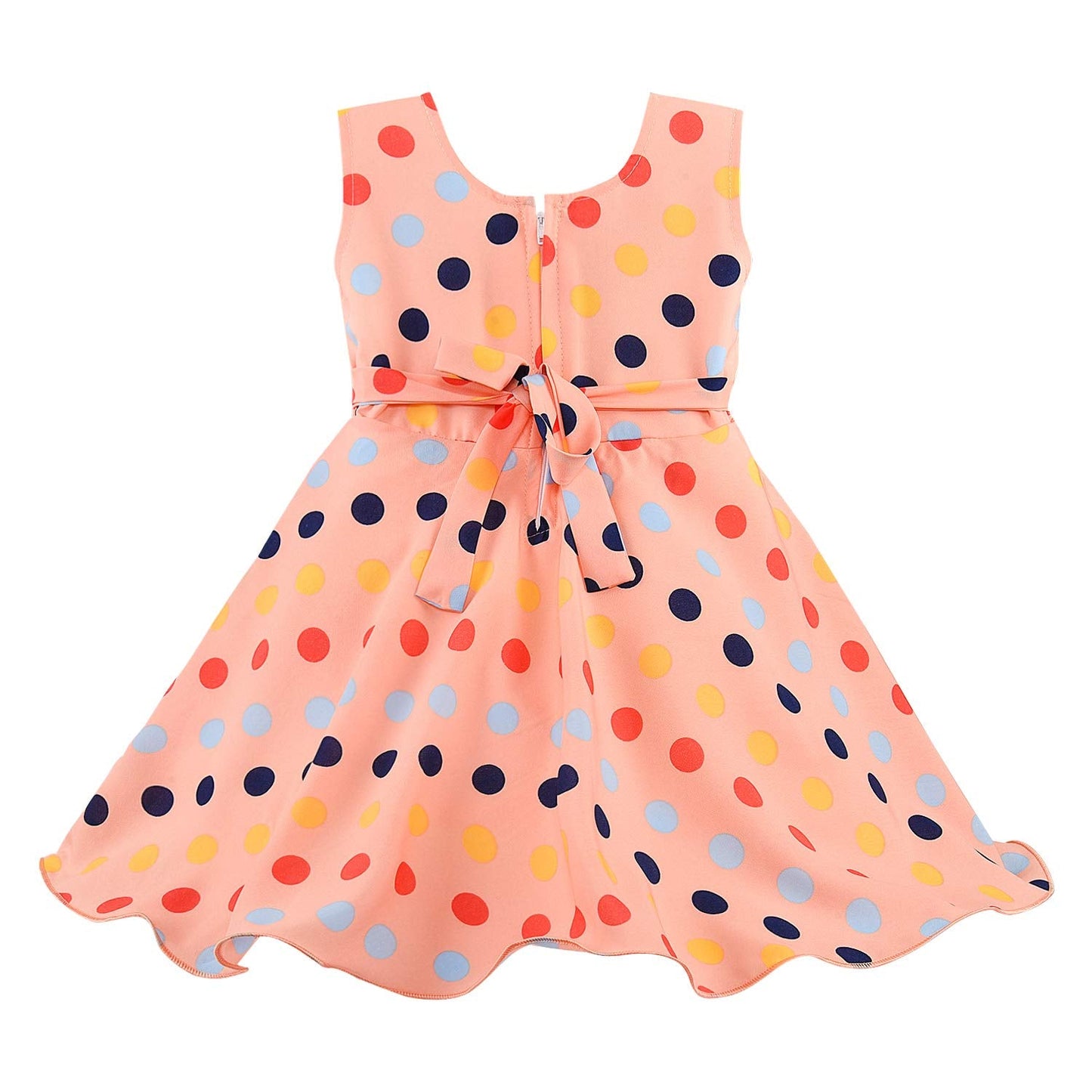 kids Partywear Dress Frock (stn759pch)
